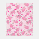 Search for cute sloth blankets Pink