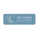 Search for star and moon return address labels Celestial