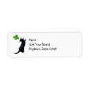 Search for irish clover return address labels Shamrock