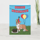 Search for welsh birthday cards Pembroke welsh corgi