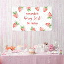 Search for berry first birthday party signs Watercolor