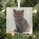 Search for glasses christmas tree decorations Kitten