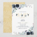 Search for navy blue gold baby shower invitations Flowers