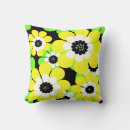 Search for yellow flower cushions Green