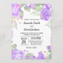 Search for purple watercolor floral wedding invitations Boho