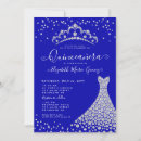Search for royal blue silver birthday invitations Miss quince mexican