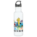 Search for elmo and cookie monster water bottles Colourful