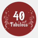 Search for forty is fabulous stickers Elegant