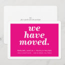 Search for modern moving announcement cards New address