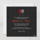 Search for black white red wedding invitations Vintage