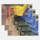 Search for cafe wrapping paper Cafe terrace at night