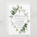 Search for botanical first communion invitations Holy