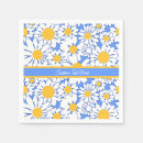 Search for white daisy napkins Blue