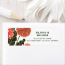 Search for peach flowers return address labels Summer