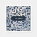 Search for beach wedding napkins Sea