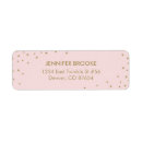 Search for confetti stars return address labels Pink