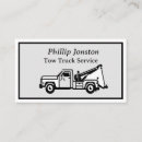 Search for trucking business cards Towing