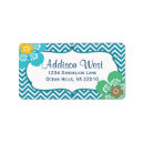 Search for yellow chevron return address labels Blue