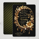 Search for golden frame wedding invitations Flowers