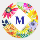 Search for pink purple monogram stickers Monogrammed