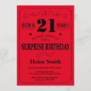 Search for surprise 21st birthday invitations Twenty one birthday