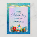 Search for kids train birthday cards Animals