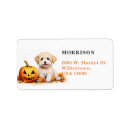 Search for yorkie puppy return address labels Watercolor