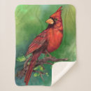 Search for red cardinal bird blankets Watercolor