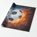 Search for flames wrapping paper Soccer
