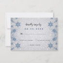 Search for silver snowflakes rsvp cards Elegant