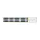 Search for plaid wedding return address labels Pattern