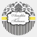 Search for yellow damask stickers White