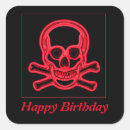 Search for colourful skull stickers Red
