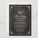 Search for vintage 80th birthday invitations Black