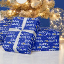 Search for blue and gold christmas wrapping paper Festive