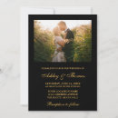 Search for elegant black and gold wedding invitations Minimal