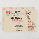 Search for giraffe gender reveal invitations Shower