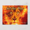 Search for flames fire postcards Red