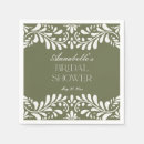 Search for dark olive green napkins For her