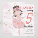 Search for ballerina birthday invitations Pink and gold
