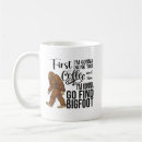 Search for bigfoot hunter mugs Funny