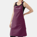 Search for burgundy aprons Calligraphy