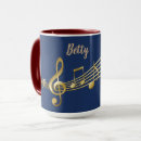 Search for music symbol mugs Blue