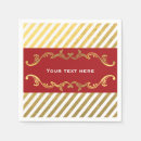 Search for red and gold christmas napkins Party
