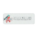 Search for turquoise red return address labels Blue