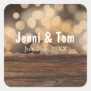 Search for rustic country wedding stickers Wood