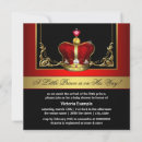 Search for red and gold prince invitations Shower