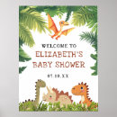 Search for baby dinosaur baby shower posters T rex