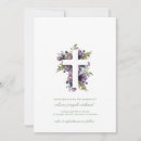 Search for floral christening invitations Boy