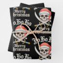 Search for pirate christmas wrapping paper Xmas